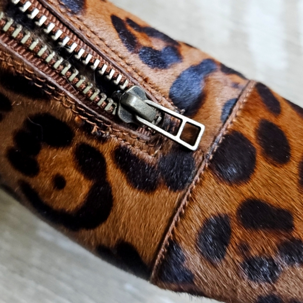 Madewell Amalia In Leopard Callf Hair Ankle Boots - Picture 11 of 16